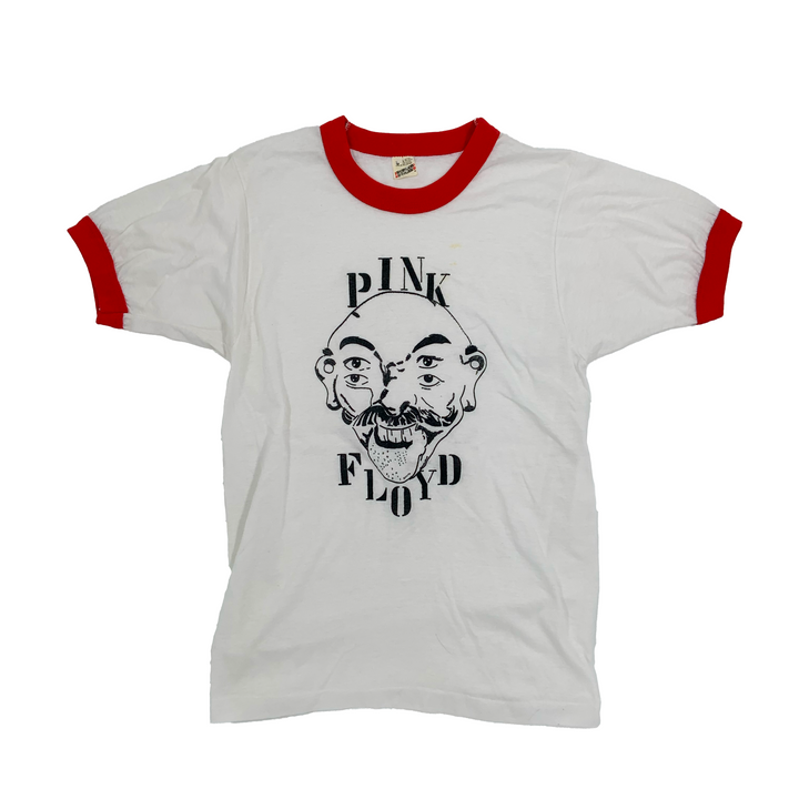 Vintage Pink Floyd face t-shirt with red trim