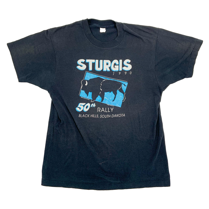 Vintage Sturgis 50th Rally 1990 black t-shirt