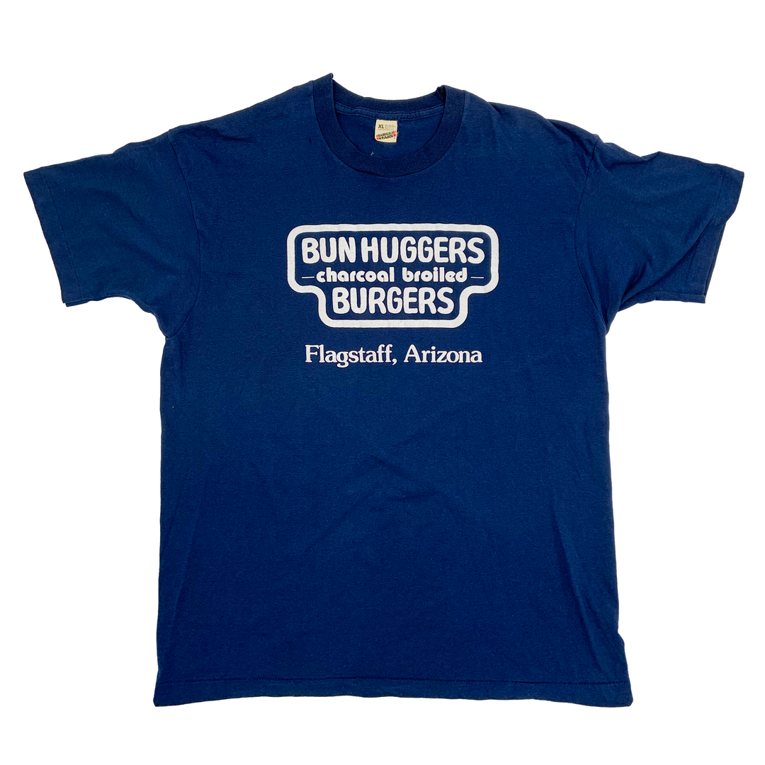 Vintage Bun Huggers Burgers blue t-shirt